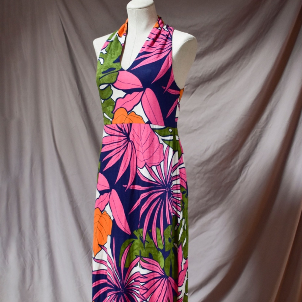Tommy Bahama Remy Retro Linen Maxi Dress